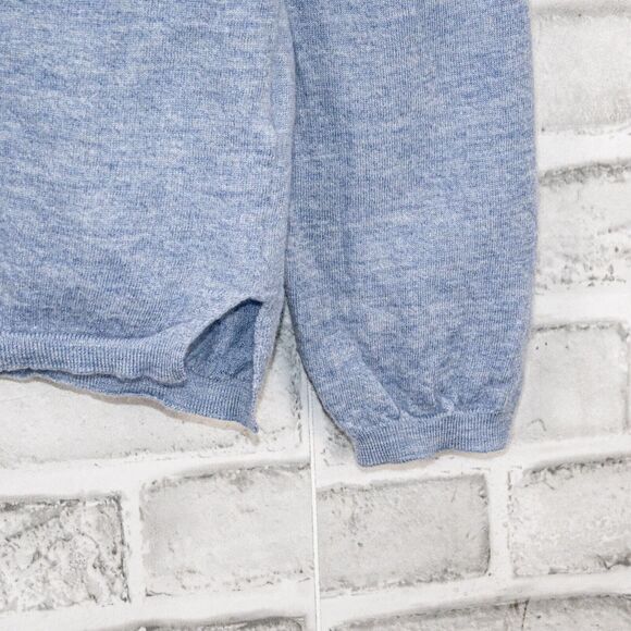 SUITSUPPLY JORT Men's 100% Cashmere Knit Pullover polo sweater in blue size L - Picture 6 of 6